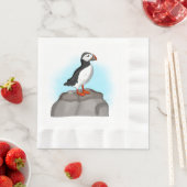 Cute Hand draw Puffin Servet (Insitu)