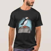 Cute Hand draw Puffin T-shirt (Voorkant)