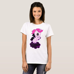 Cute Hand draw Unicorn Dames T-shirt