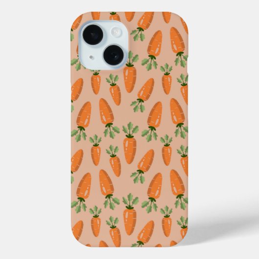 Cute Hand-drawn Carrots Seamless Pattern Case-Mate iPhone Case (Achterkant)