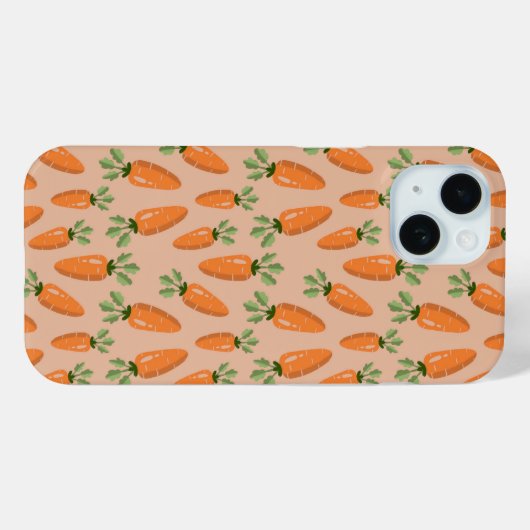 Cute Hand-drawn Carrots Seamless Pattern Case-Mate iPhone Case (Achterkant (horizontaal))