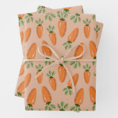 Cute Hand-drawn Carrots Seamless Pattern Inpakpapier Vel (In situ)
