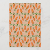 Cute Hand-drawn Carrots Seamless Pattern Kaart (Voorkant)
