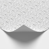 Cute Hand-Drawn Cat Doodles Cadeaupapier (Hoek)