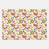 Cute Hand-drawn Doodle Fruits Seamless Pattern Inpakpapier Vel (Voorkant)