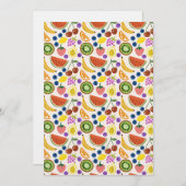 Cute Hand-drawn Doodle Fruits Seamless Pattern Kaart (Voorkant / Achterkant)
