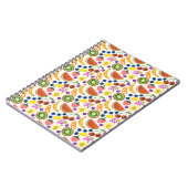 Cute Hand-drawn Doodle Fruits Seamless Pattern Notitieboek (Linkerzijde)