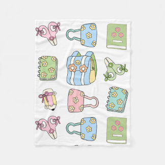 Cute hand drawn illustrations for kids Nursery Fleece Deken