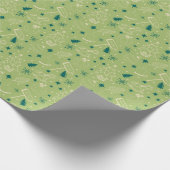 Cute Hand Drawn Kerstmis Pattern Cadeaupapier (Hoek)