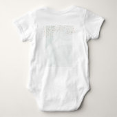 Cute Hand Drawn Little Peanut Baby Elephant Name Romper (Achterkant)