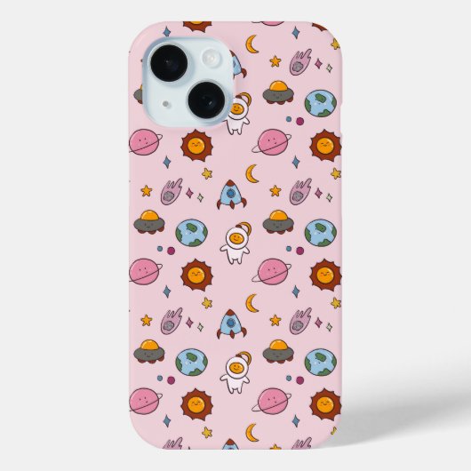 Cute Hand-drawn Little Planet Case-Mate iPhone Case (Achterkant)
