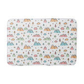 Cute Hand Drawn Mountain Scene Pattern Badmat (Voorkant)