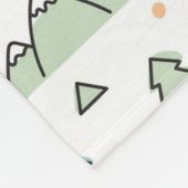 Cute Hand Drawn Mountain Scene Pattern Fleece Deken (Hoek)