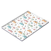 Cute Hand Drawn Mountain Scene Pattern Notitieboek (Linkerzijde)