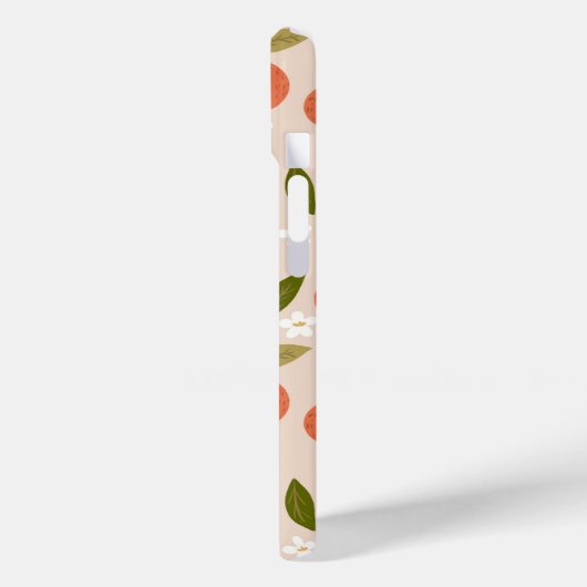 Cute Hand-drawn Orange Blossom Seamless Pattern Case-Mate iPhone Case (Achterkant / Links)