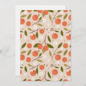 Cute Hand-drawn Orange Blossom Seamless Pattern Kaart (Voorkant / Achterkant)