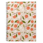 Cute Hand-drawn Orange Blossom Seamless Pattern Notitieboek (Voorkant)