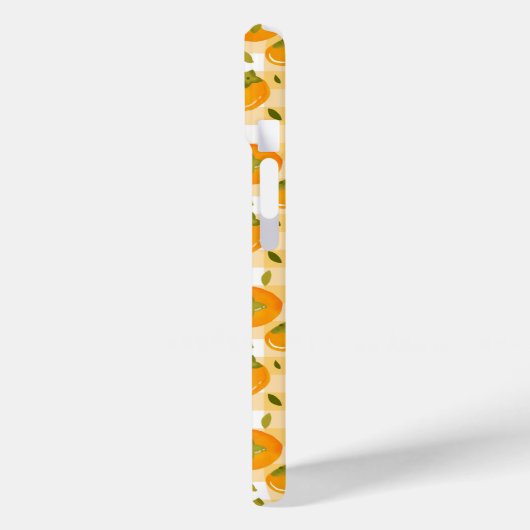 Cute Hand-Drawn Persimmons Seamless Pattern Case-Mate iPhone Case (Achterkant / Links)