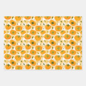 Cute Hand-Drawn Persimmons Seamless Pattern Inpakpapier Vel (Voorkant 2)
