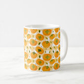 Cute Hand-Drawn Persimmons Seamless Pattern Koffiemok (Voorkant rechts)
