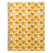 Cute Hand-Drawn Persimmons Seamless Pattern Notitieboek (Voorkant)