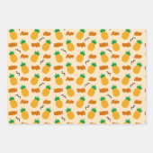 Cute Hand Drawn Pineapple Pattern Inpakpapier Vel (Voorkant 2)