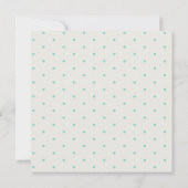 Cute Hand Drawn Rainbow Blue Birdy Baby shower Kaart (Achterkant)