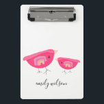 Cute Hand Drawn Rainbow Pink Birdy Moeder Baby Mini Klembord<br><div class="desc">Little Star is een winkel van mijn 5-jarige zoon, geïnspireerd door zijn moeder, die werkt en Zazzle winkel heeft. Sinds een lange tijd bleef hij vasthouden aan het openen van zijn eigen winkel, en uiteindelijk zijn hier. Uw steun aan mijn ontluikende kunstenaar wordt zeer gewaardeerd. Als je nog meer aanpassingen...</div>