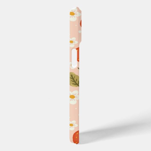 Cute Hand-drawn Red Strawberry Seamless Pattern Case-Mate iPhone Case (Achterkant / Rechts)