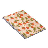 Cute Hand-drawn Red Strawberry Seamless Pattern Notitieboek (Rechterzijde)