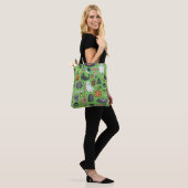 Cute hand drawn seamless patterns with cute hand d tote bag (Op model)