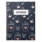 Cute Hand Drawn Shapes Pattern Notitieboek (Voorkant)