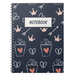 Cute Hand Drawn Shapes Pattern Notitieboek
