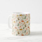 Cute Hand Drawn Spring Bunnies Coffee Mug Koffiemok (Voorkant links)
