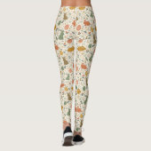 Cute Hand Drawn Spring Bunnies Leggings (Achterkant)