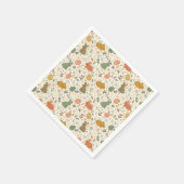 Cute Hand Drawn Spring Bunnies Napkins Servet (Hoek)