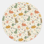 Cute Hand Drawn Spring Bunnies Sticker (Voorkant)