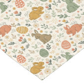 Cute Hand Drawn Spring Bunnies Table Runner Medium Tafelloper (Hoek)