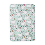 Cute Hand Drawn Unicorn Cat Pattern Badmat (Voorkant Verticaal)