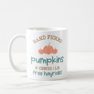 Cute Hand Picked Pumpkins Coffee Mok