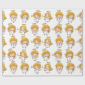 Cute Hand-tekenenontwerp Cadeaupapier (Vlak)