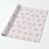 CUTE HAND'S DOG CADEAUPAPIER (Uitgerold)