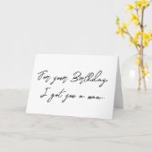 Cute Handsome Black Man Birthday Kaart (Gele Bloem)