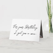 Cute Handsome Man Birthday Kaart (Voorkant)