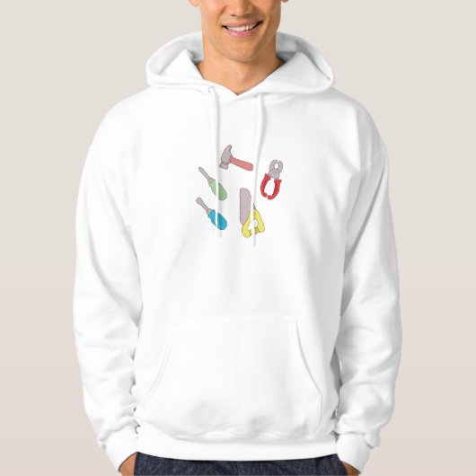 Cute Handyman Tools Hoodie (Voorkant)
