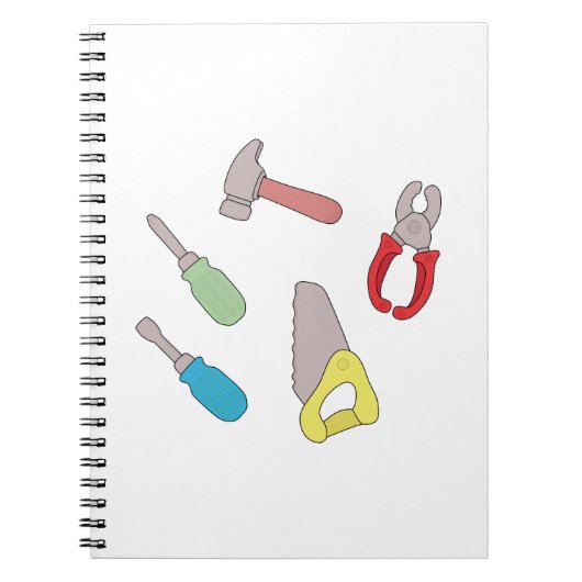 Cute Handyman Tools Notitieboek (Voorkant)