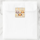 Cute Hangende Vleermuizen Halloween Stickers (Tas)
