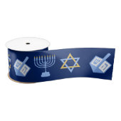 Cute Hanukkah Pattern Satijnen Lint (Spoel)
