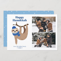 Cute Hanukkah Sloth 2 Foto Collage