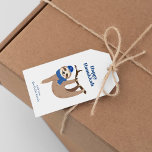 Cute Hanukkah Sloth Cadeaulabel<br><div class="desc">Schattige Chanoeka luiaard gepersonaliseerd ontwerp.</div>